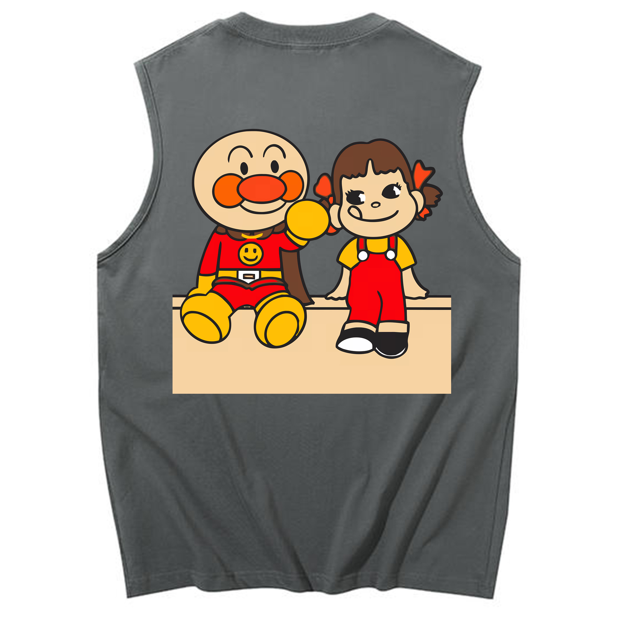 （画像用） アンパンマン Anpanman コットン100％タンクトップ（背面プリント）